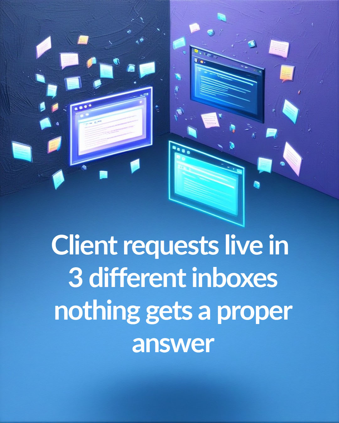 Znak 1: Zahtjevi klijenata žive u 3 različita inboxa i nitko ne dobiva pravi odgovor